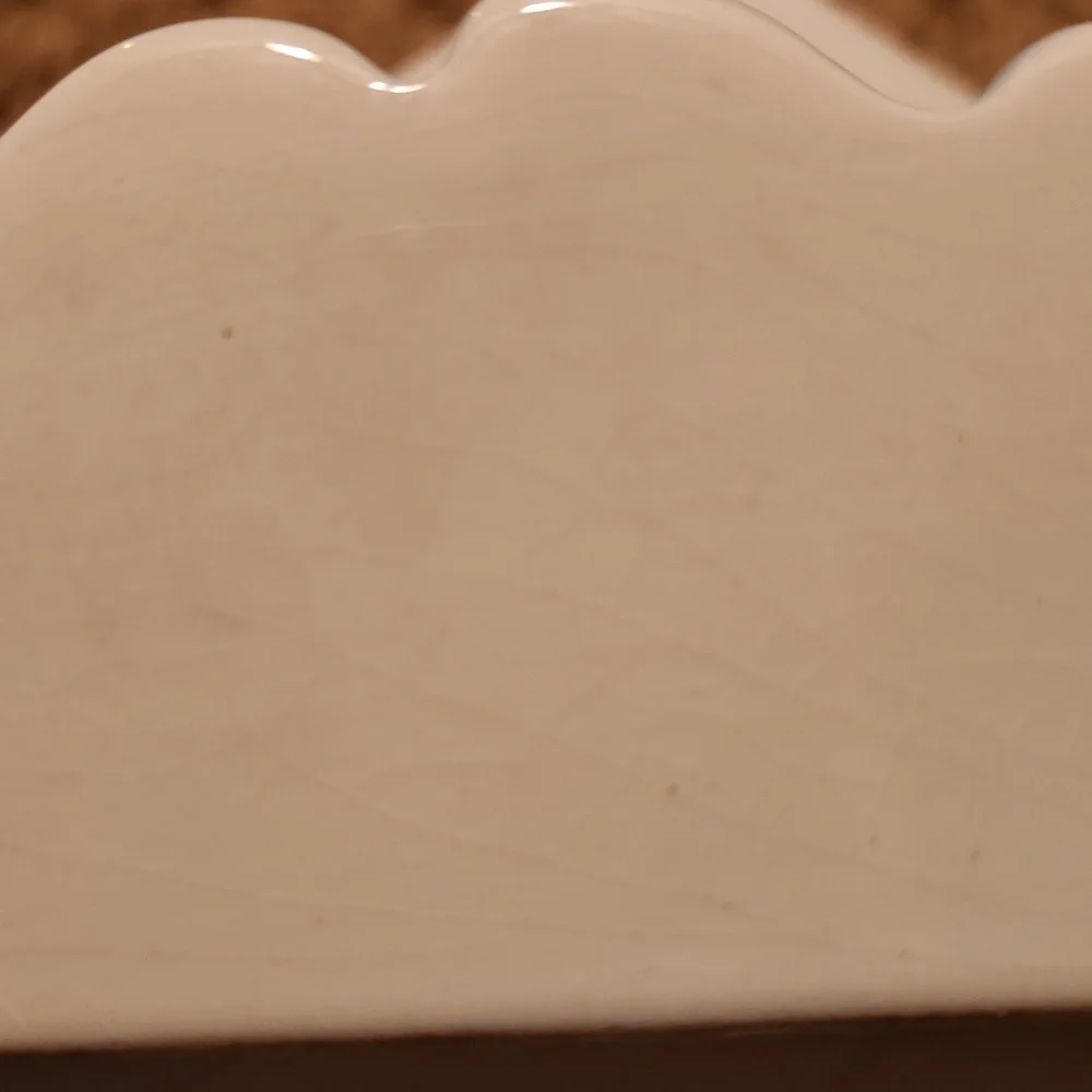 Dog-Themed Ceramic  Glasses Holder with Green Trim - Picture 6 of 7